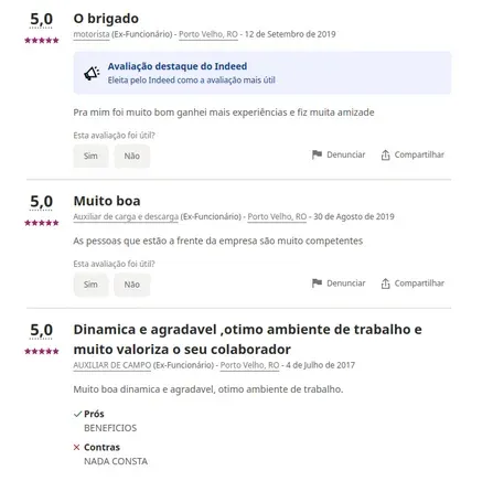 Avaliações da Joplin no Indeed